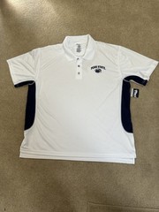 PENN STATE NITTANY LIONS PROEDGE POLO SHIRT GOLF White W/Navy Embellish NWT 2XL