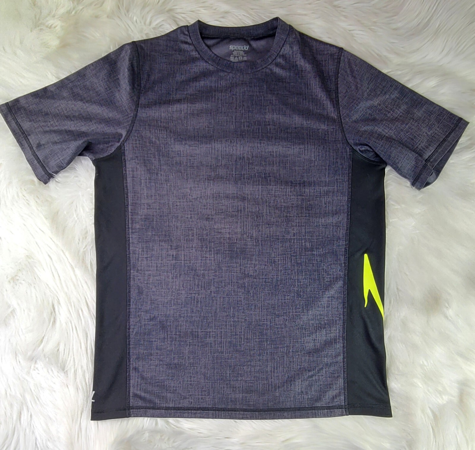 Speedo UV Blockthburn Short Sleeve shirt SZ(M) grey black gallery