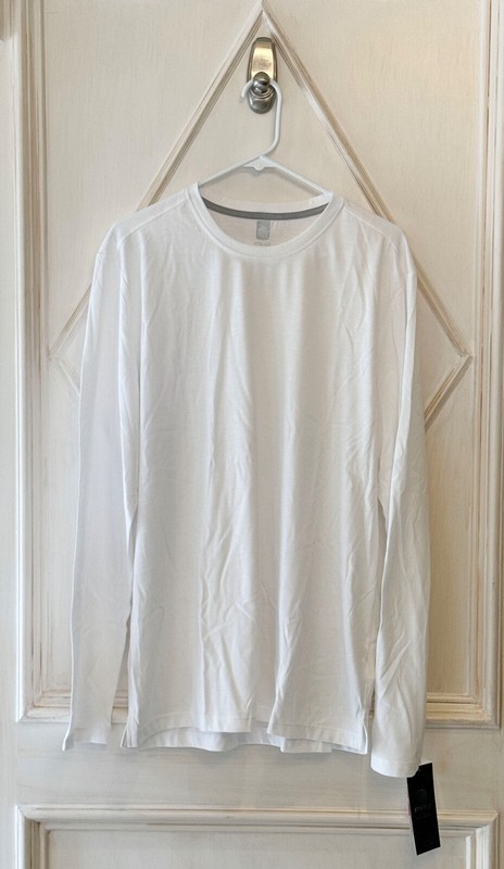 MPG Scott Achieve Essential White Crew Neck Long Sleeve Tee XL NWT gallery