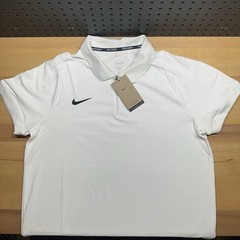 Nike Court Slam Dri-FIT ADV 1/4 Zip Tennis Polo White HQ0792-100 Men’s Large