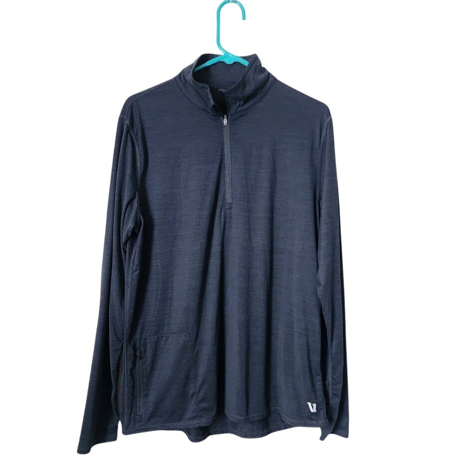 VUORI Ease Performance Half Zip 2.0 athleisure preppy in navy ink