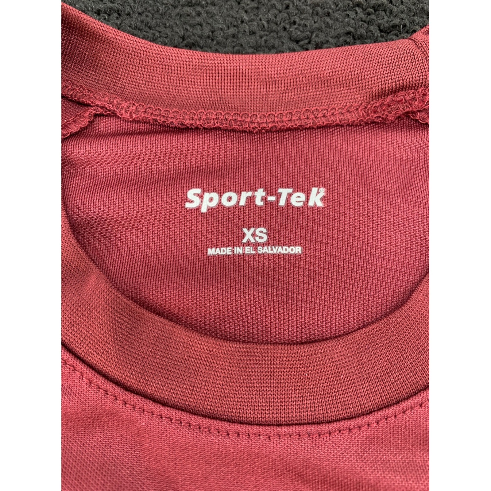 Sport-Tek Long Sleeve Raglan T-Shirt Coral Red XS Moisture Wicking Athletic Top gallery