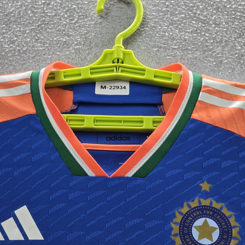 India National Cricket Team Men Jersey S Blue Embroidered Adidas 2024 gallery