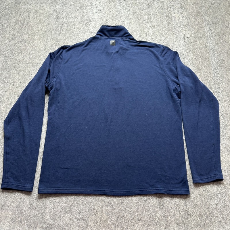 Ten Thousand Over Zip 1/4 Zip Men L Blue Pullover Performance Stretch Breathable gallery