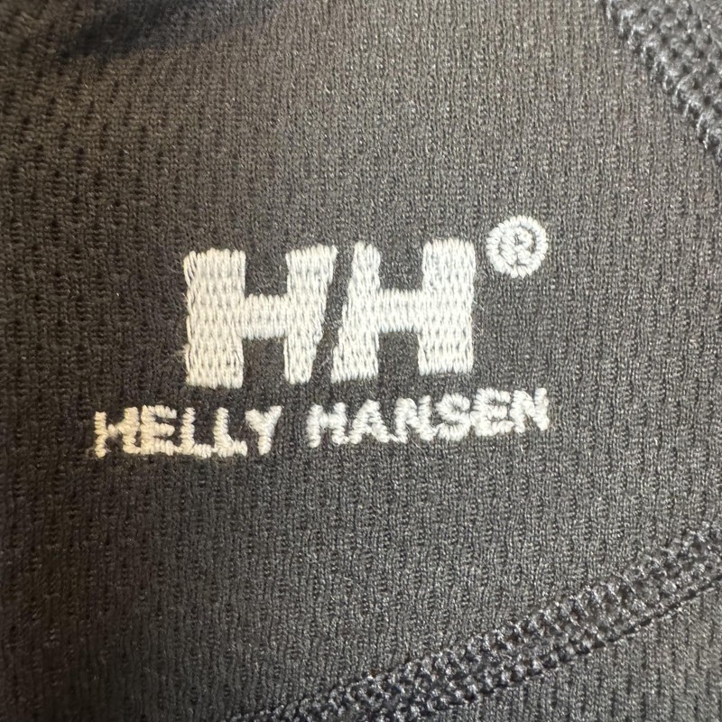 Helly Hansen 1/4 Zip Shirt Mens M Black Base Layer Thermal Polypropylene *FLAW gallery