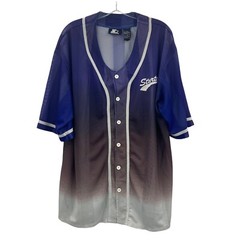 Starter Men’s XL Vintage Baseball Button Up Mesh Jersey Script Spell Out Logo