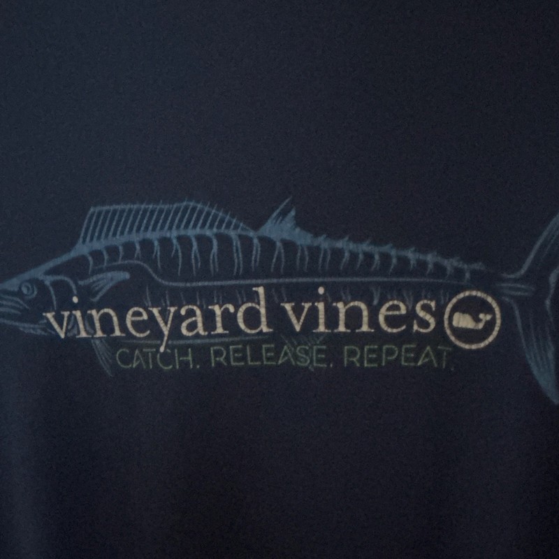 Vineyard Vines Performance Men's Long Sleeve Crew Neck Graphic Tee Navy M gallery