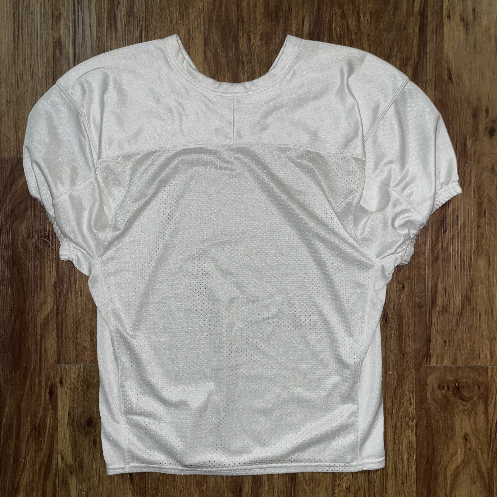 MENS WHITE Football PRACTICE JERSEY SIZE Medium Nike Perfect Condition gallery