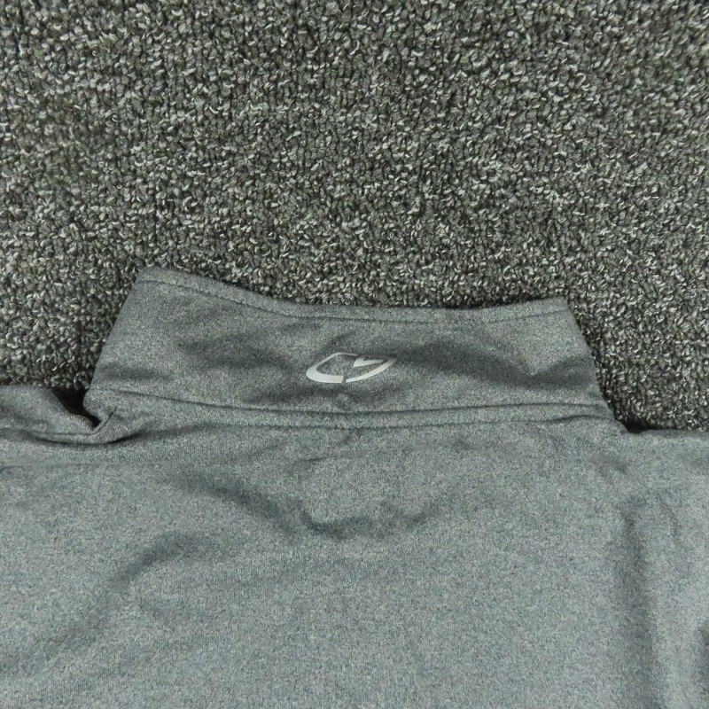 Champion Pullover Mens Medium Gray Duo Dry Quarter Zip Athletic Top Breathable gallery
