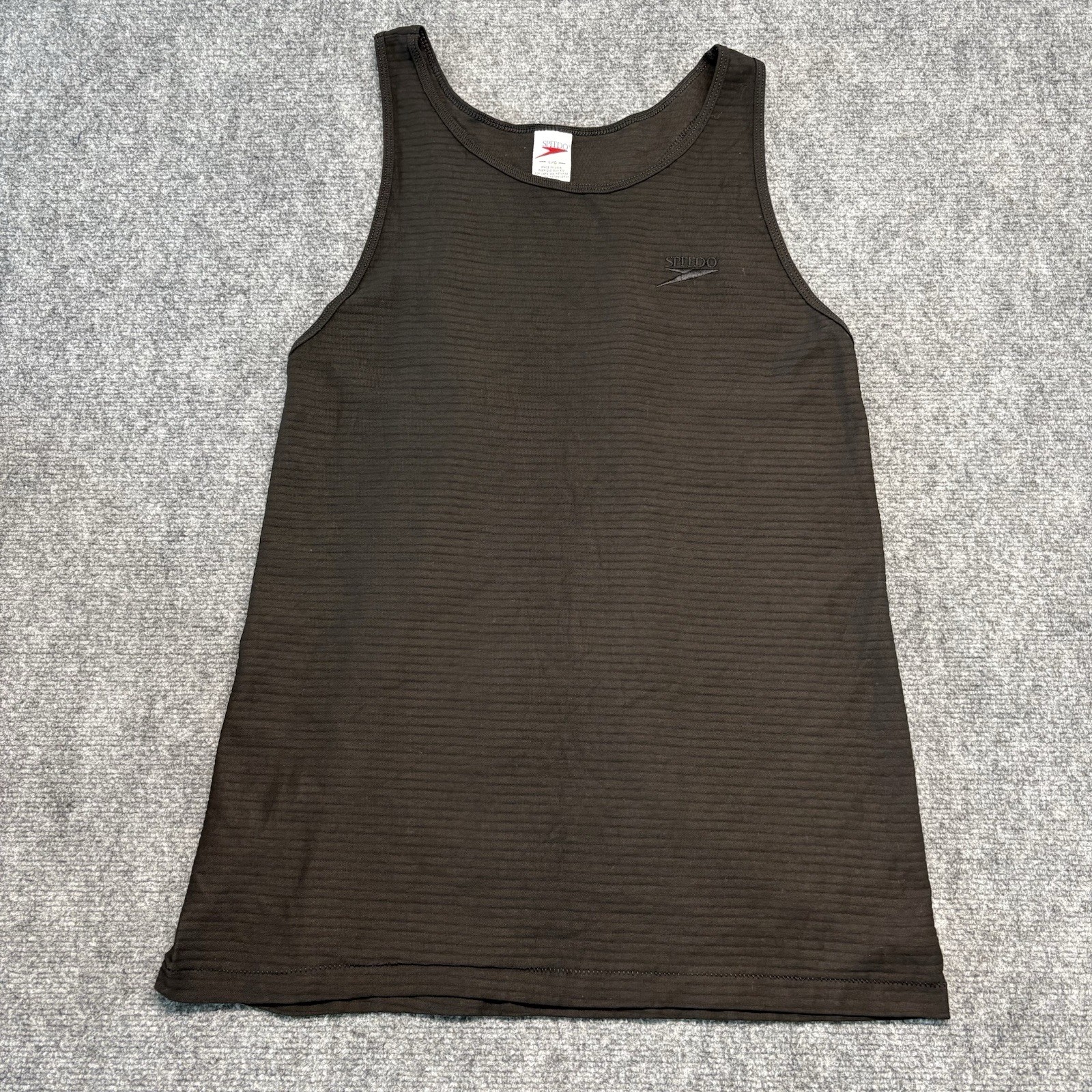 Men’s Large Speedo Black Tank Top Cover Up 0272 gallery