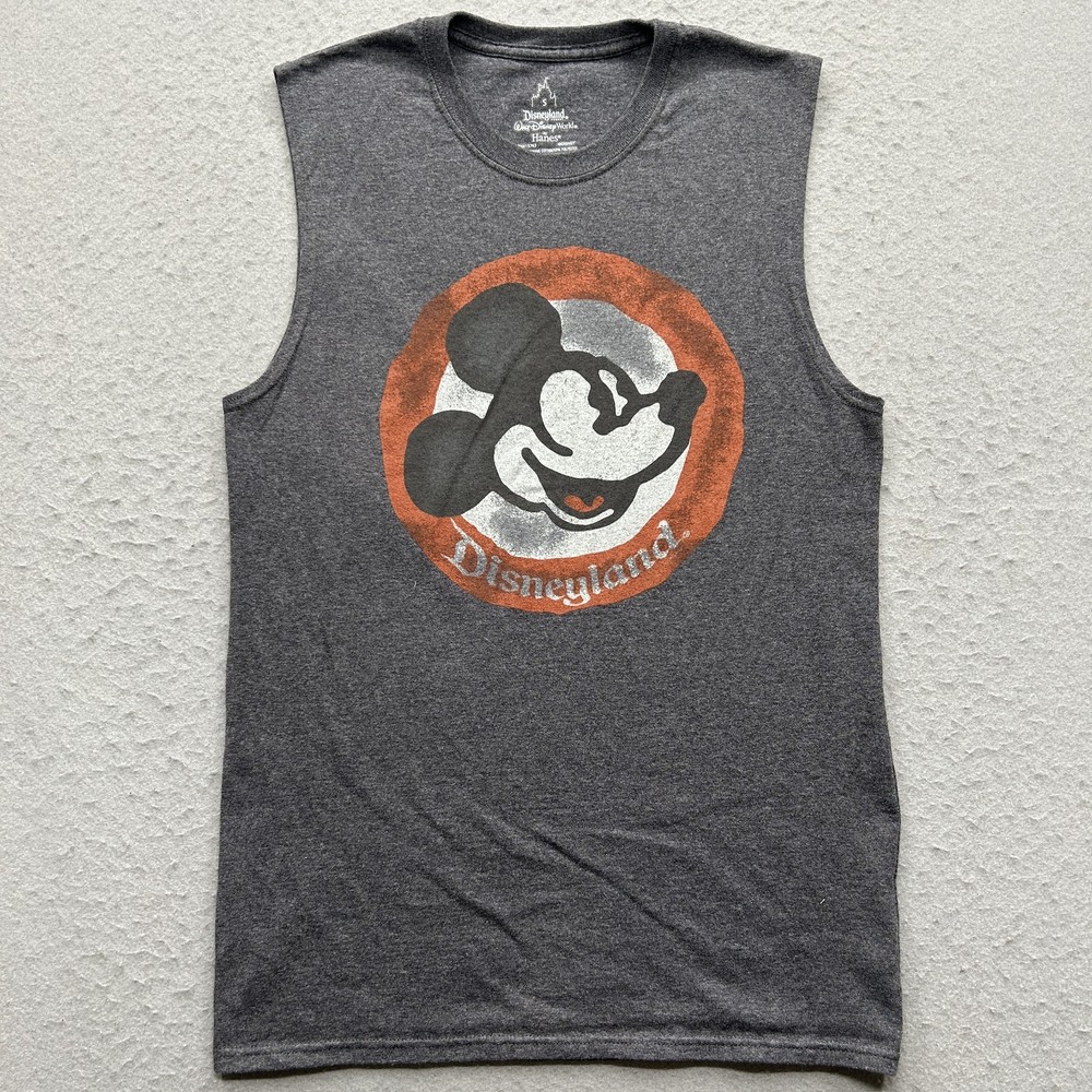 Disneyland Mickey Mouse Men's Tank Top Size Small Gray