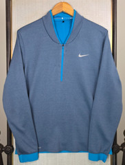 NIKE x TIGER WOODS Mens 1/2 Zip Henley Collar Sz Medium Windshirt Pullover Golf