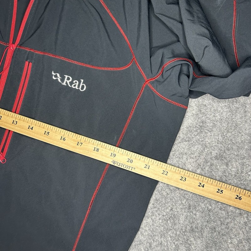 Rab Mens Boreas Pull-On Base Layer Half Zip Hooded Jacket Hoodie Large Dark Grey gallery