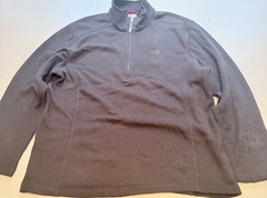 North Face Men’s Glacier 1/4 Zip Black Pullover Long Sleeve Jacket Size XL