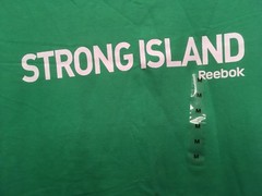 Reebok STRONG ISLAND Shirt NWT Medium M Green Long Island New York NY NEW Tee