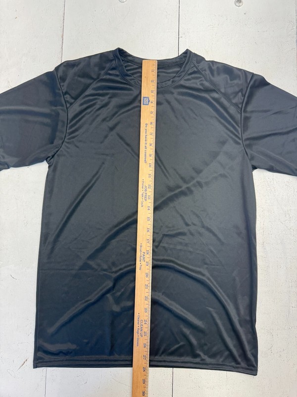 Badger Sport Solid Black Athletic Short Sleeve T Shirt Mens Size Medium gallery
