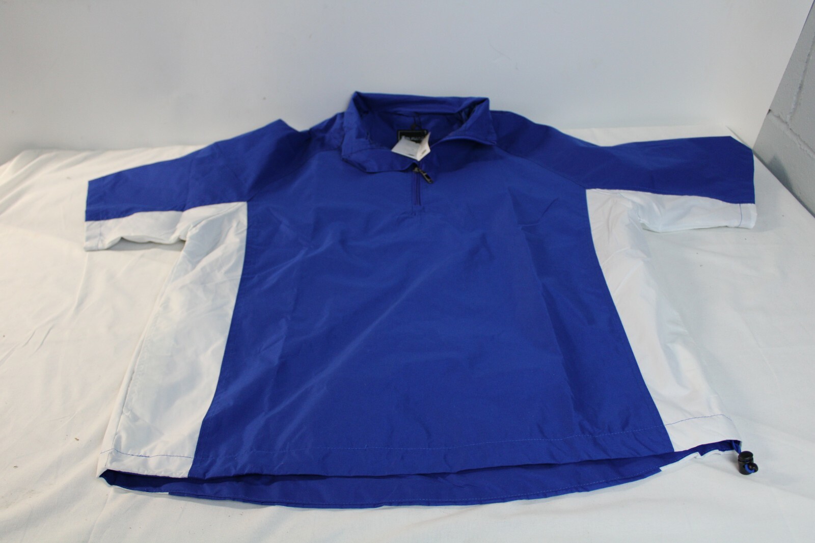 Orlimar Cyclone 1/4 Zip Short Sleeve Wind Shirt Men's Size L Blue/White NWT gallery