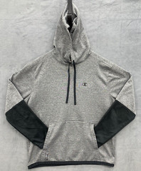 Champion Men’s Power Train Athletic Hoodie Large Gray Pockets Sports Active
