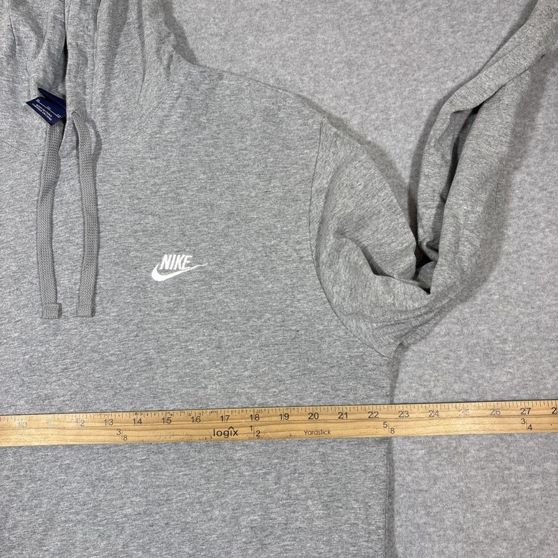 Nike Sportswear Men’s Sz XL Grey Lightweight Cotton Pullover Hoodie gallery