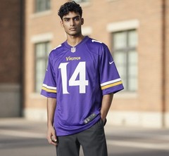 NFL Minnesota Vikings Stefon Diggs Nike On Field Football Jersey Adult Sz Small