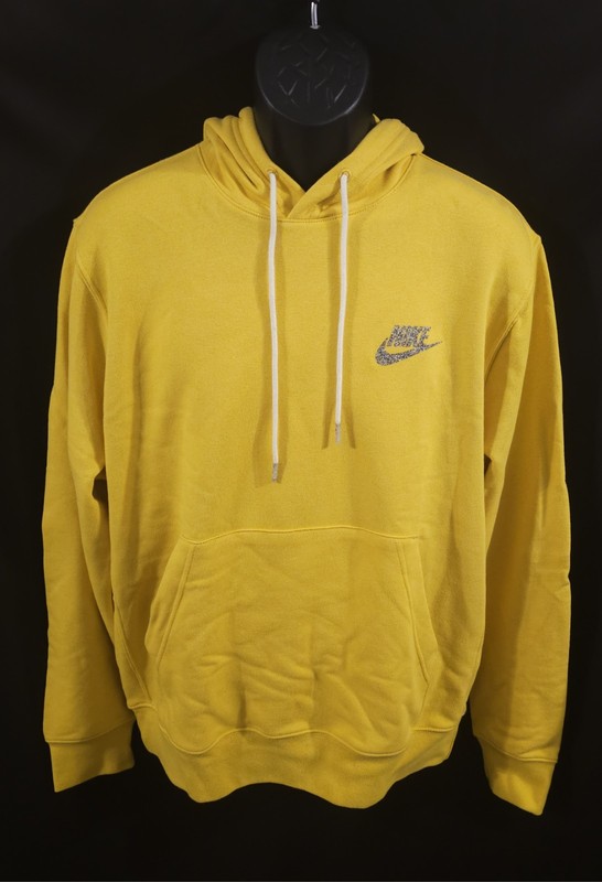 Nike Sportswear Move to Zero Recycled Material Pullover Hoodie Mustard sz MEDIUM gallery