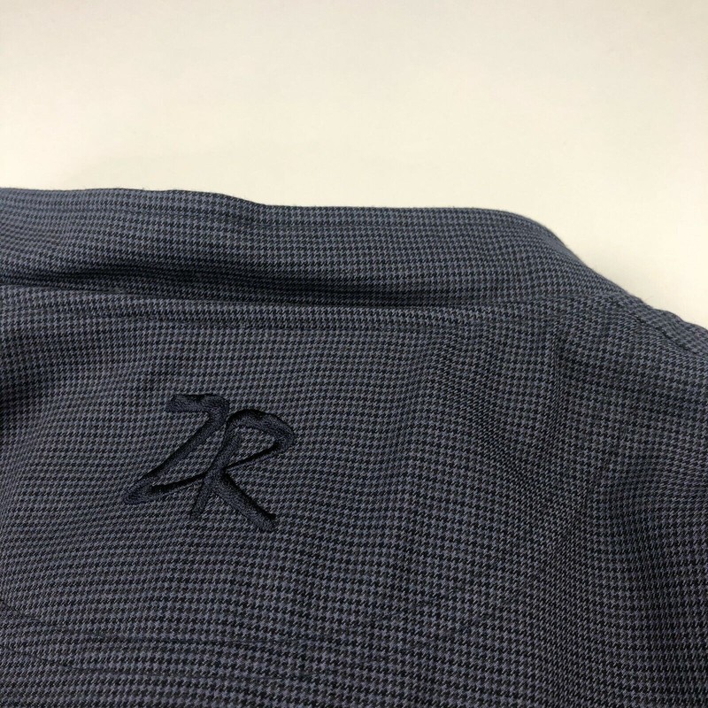 Zero Restriction Golf Large Men's Pullover No Stretch Wind Vest Check Blue gallery