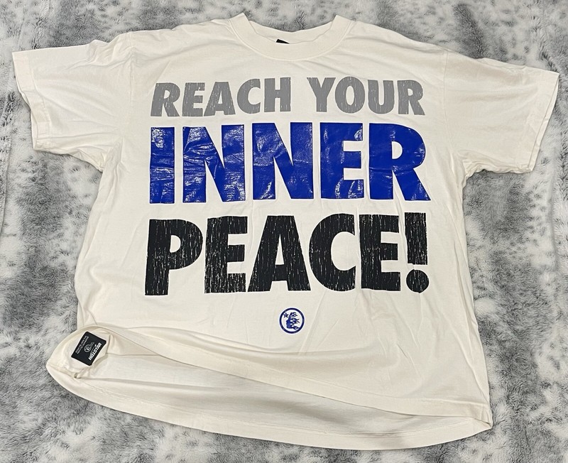 Size XL - 2024 Men’s Hellstar Reach Your Inner Peace T-shirt Cream Capsule 10 gallery