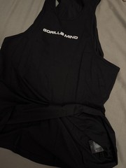 Gorilla Mind Gorilla Mode Mens Tank Top Shirt XL Black Gym Workout Stretch
