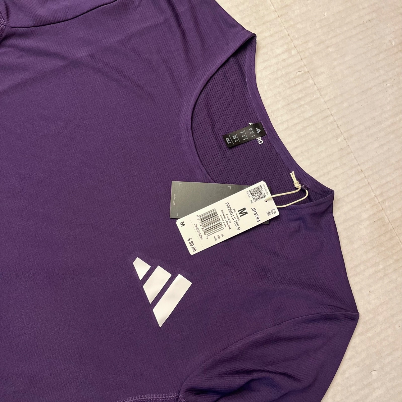 Adidas Pro Elite Long Sleeve Running Shirt JP3794 Arora Plum (Men’s Medium) M gallery