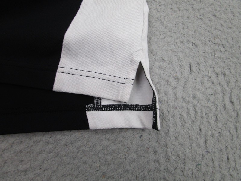 FootJoy Shirt Mens M Black White Knit High-Neck Warm-Up Relaxed Performance Golf gallery