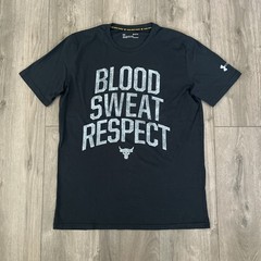 Under Armour Rock Blood Sweat Respect Mens M T Shirt Black Short Sleeve