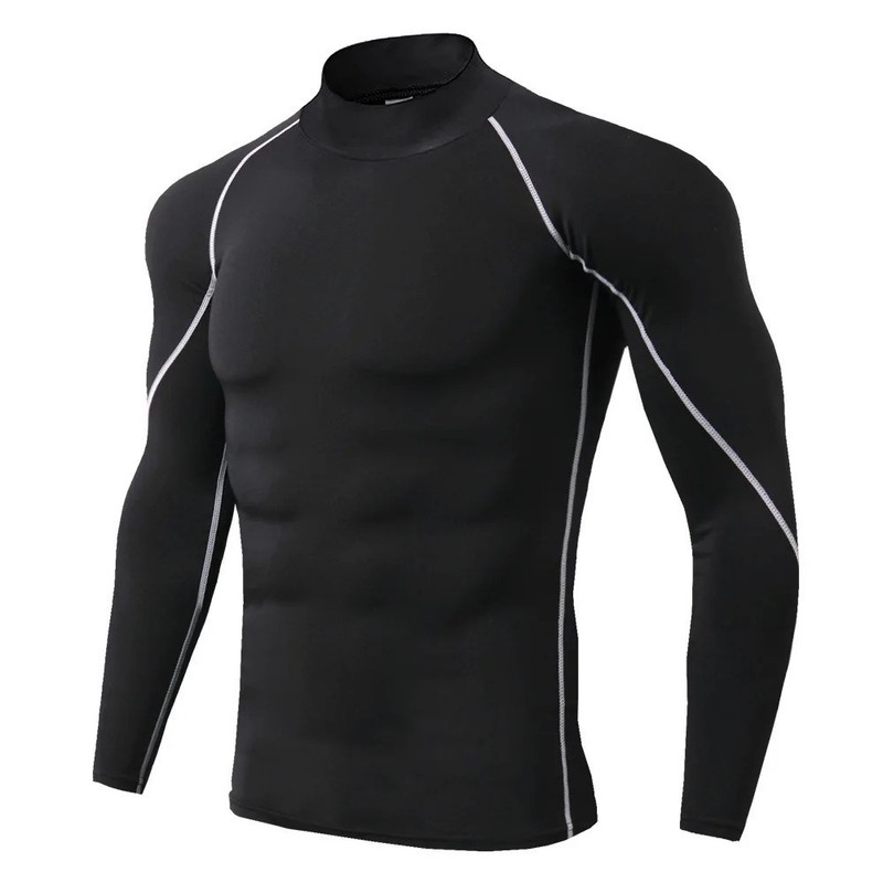 Men’s Quick Dry Long Sleeve Compression Gym Shirt Running Fitness Sports Gift gallery