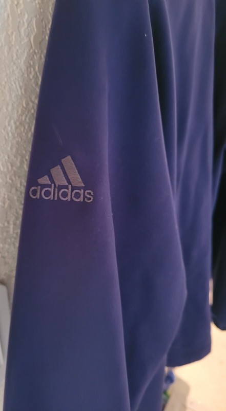 Adidas Men's Clima-Proof Wind 1/4 Zip Pullover Long-sleeved Navy Size: XL 30" L gallery