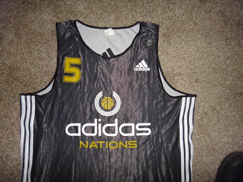 NEW MENS 2XL TALL 2XLT ADIDAS NATIONS AUTHENTIC PLAYER BASKETBALL JERSEY NBA PE gallery