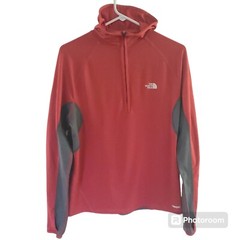 The North Face Flight Series VaporWick 1/4 Zip Pullover Men’s Medium Red Gray