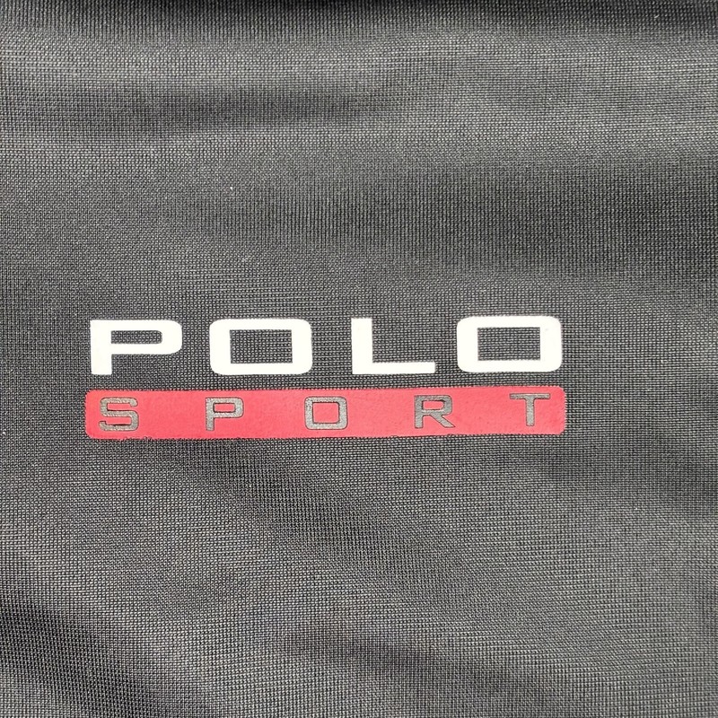 Polo Sport Ralph Lauren Shirt Mens Medium Black Quarter Zip Snap Side Athletic gallery