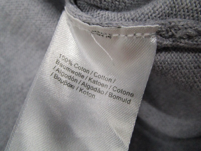 Lacoste Sweater Mens 7 Gray 1/4 Zip Knit Long Sleeve Pullover Crocodile READ* gallery
