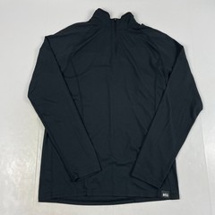 REI Shirt Mens Medium Black 1/4 Zip Pullover Baselayer Golf Climbing Workout Gym