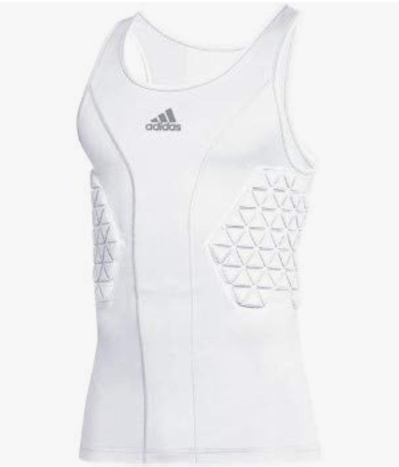 Adidas Padded Tank Men’s M AEROREADY White Compression Training Top gallery