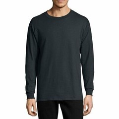 Hanes Men’s ComfortSoft Long Sleeve Tee, Black, XL