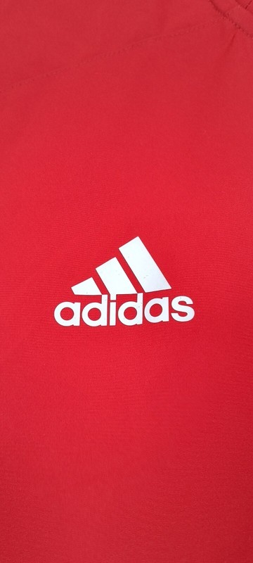Adidas Men's Baseball Shirt Venom Fastpitch Red And Gray Half Zip SS Size Medium gallery