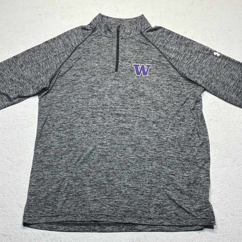 Under Armour Washington Huskies 1/4 Zip Pullover XL Heatgear Lightweight Loose gallery