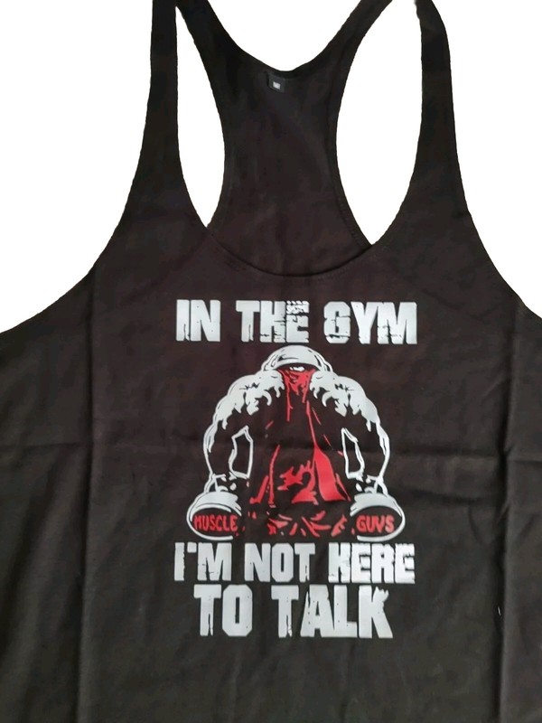 NEW Gym Tank Top Sleeveless Muscle Activewear Fitness Shirt Men's M Bodybuilding gallery