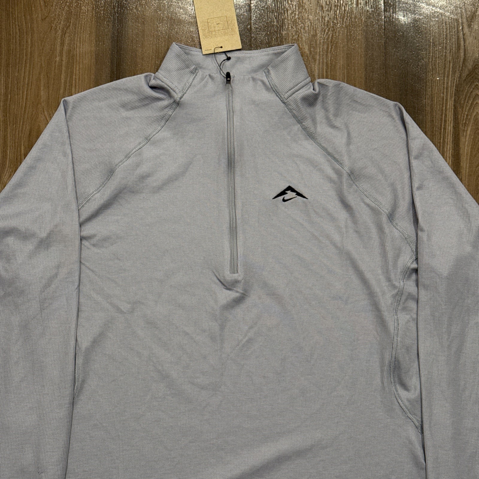 Nike Trail Dri-Fit 1/2 Zip Mid Layer Running Top Grey FV9994-078 Men’s Size L gallery