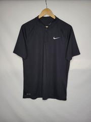 Nike Golf Short Sleeve Henley Shirt Men’s Size Medium Black Dri Fit Golfing