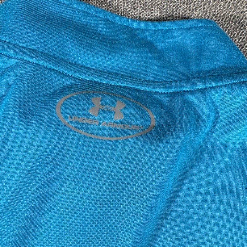 Under Armour Quarter Zip Pullover Mens Large Blue Threadborne HeatGear Active gallery