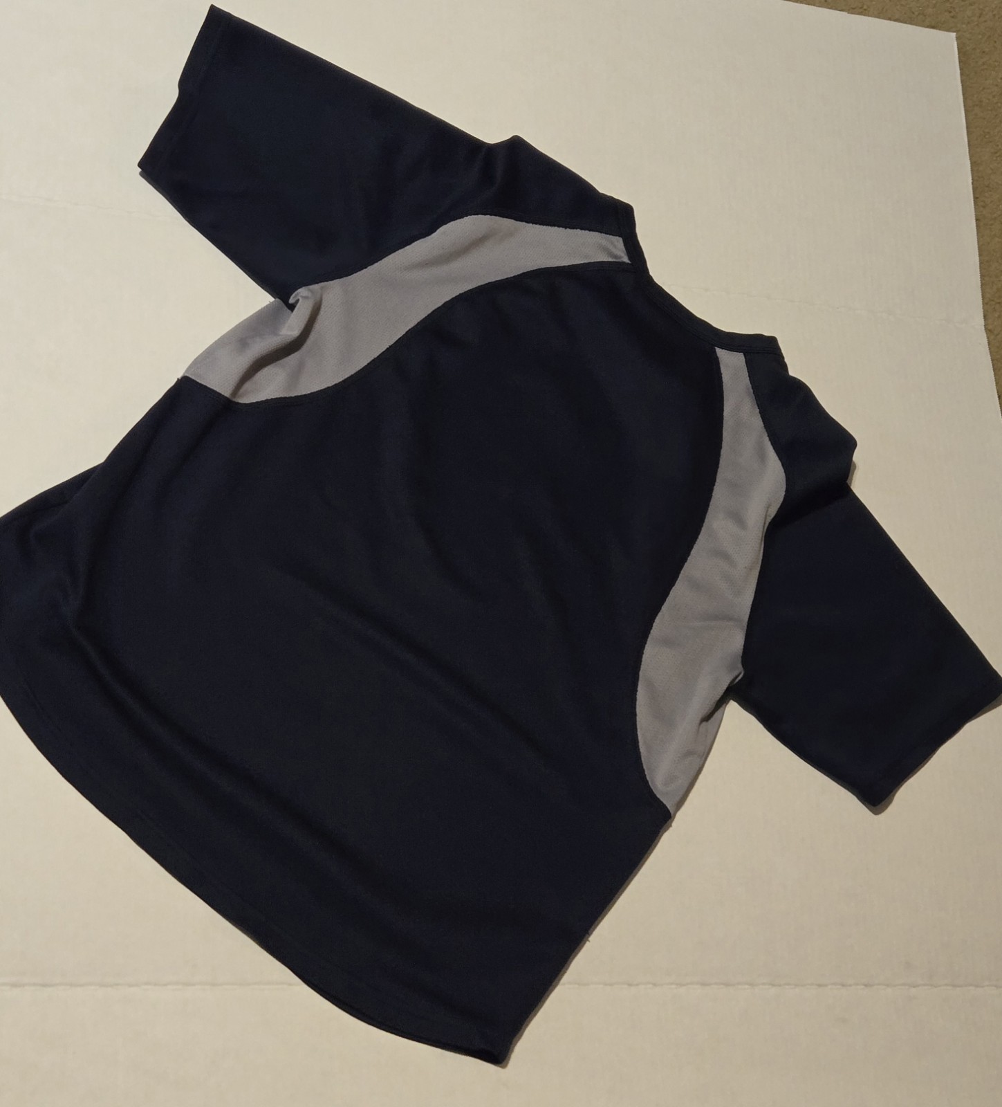 Nike Navy Blue And Gray Jersey Medium Mens gallery