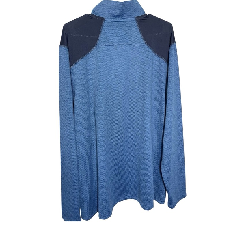 NordicTrack XL Blue Quarter Zip Pullover NT Dri Tech Pocket Sporty Athleisure gallery