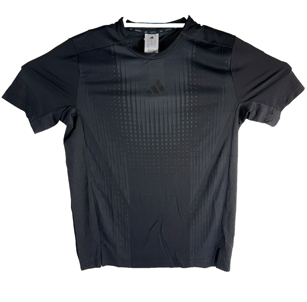 Adidas Airchill Training Tee Black Grey Six Men`s Size Medium JI8196