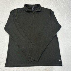 Vuori Men’s Ease Performance Half-Zip 2.0 Charcoal Pullover Athletic Stretch M